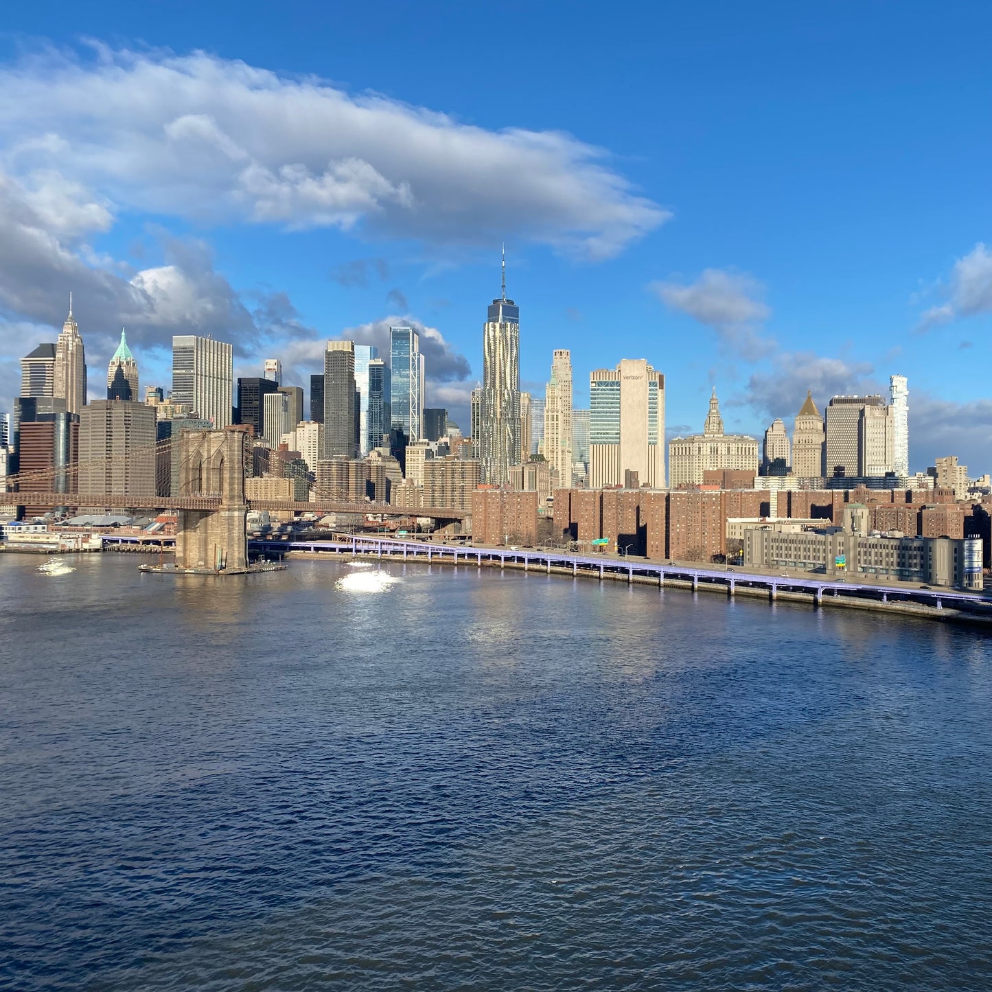 Walking Manhattan Bridge Tote Bag